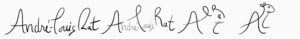 From full name to simple cartoon signature